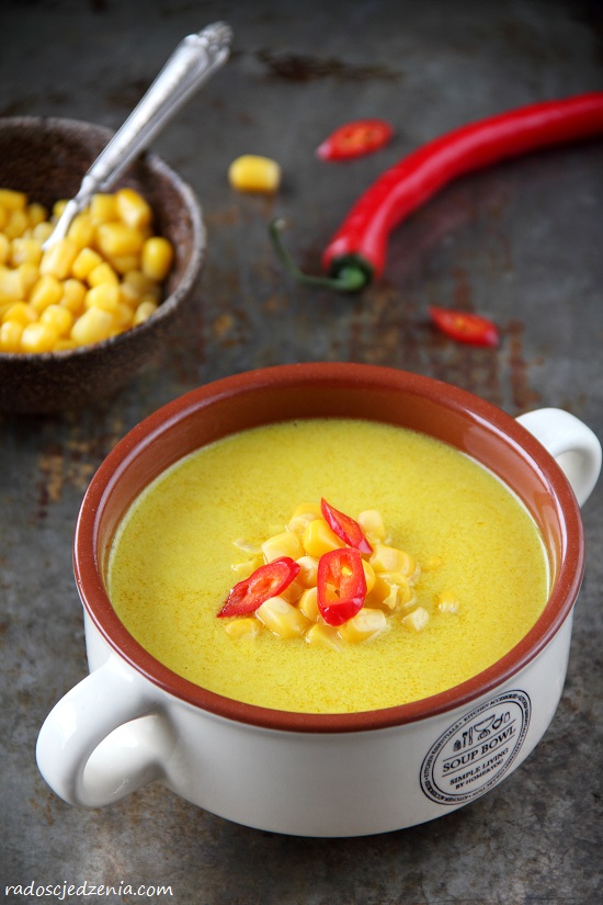 Kremowa zupa z kukurydzy